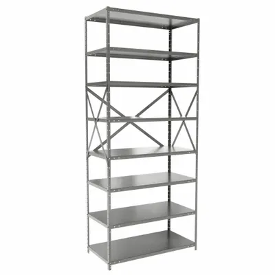 HALLOWELL Medium-Duty Standalone Open Metal Shelving