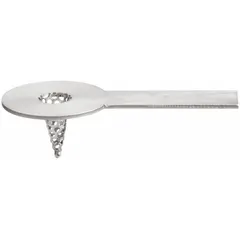 Temporary strainer for filtering debris from pipelines during commissioning, maintenance, or startup. Body made of 304 stainless steel. Pipe size 1-1/2 in, length 2-1/4 in, flange diameter 3-1/4 in. Protects downstream equipment such as pumps and valves.