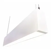 This ALBEO LED suspended light operates at 120/277V AC, delivering 4000K neutral white light. With a nominal length of 4 ft and width of 2 1/2 in, it consumes 32 W and is designed for suspended mounting in commercial spaces such as offices, lobbies, and conference rooms for task and ambient illumination