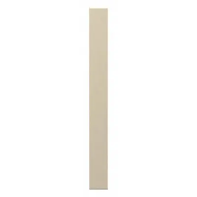 ASI GLOBAL PARTITIONS Partition Column: Plastic Polymer, Pebble, Cream, 82 in Ht, 8 in Wd - Pilasters for Bathroom Partitions