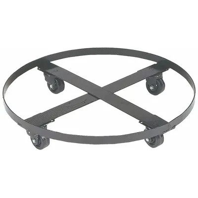 JUSTRITE Cross-Brace Drum Dolly with Support Ring - Cross-Brace Drum Dollies with Support Ring