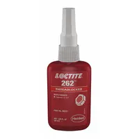 LOCTITE High-Strength Threadlocker: 262, Red, Oil Tolerant, 1.69 fl oz, Bottle, 1 EA (MPN 135374)