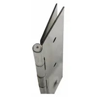 Continuous hinge for full mortise mounting. Stainless steel construction. Leaf height 95 1/8 in, leaf width 2 3/16 in. Used for heavy-duty applications such as machine guards, access panels, and enclosures