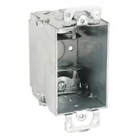 RACO Electrical Box: Steel, Steel Material & Nominal Size, 1 Gangs, 2 1/2 in Box Dp, 4 1/4 in Box Ht (MPN 518)