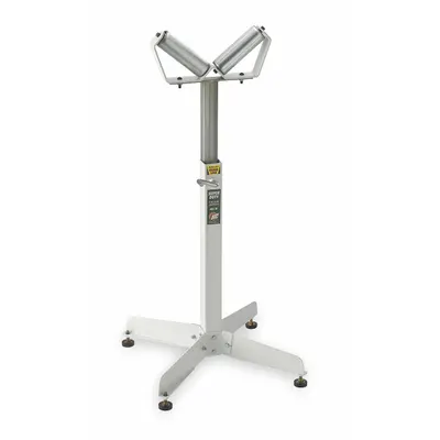 OEM Material Support Stand: 6 in Roller Wd - V-Roller Material Support & Transfer Stands