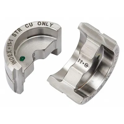 BURNDY U1CRT1 Upper and Lower Crimping Die Set, 1 AWG Copper, 12 Ton, YA/YS - Burndy Replacement Crimping Dies