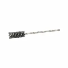 This single-stem brush is designed for cleaning blind holes and internal surfaces in carbon steel components. With a 3/8 in diameter and 0.004 in fill diameter, it is suitable for maintenance and fabrication tasks in machining, power transmission, and material handling systems.