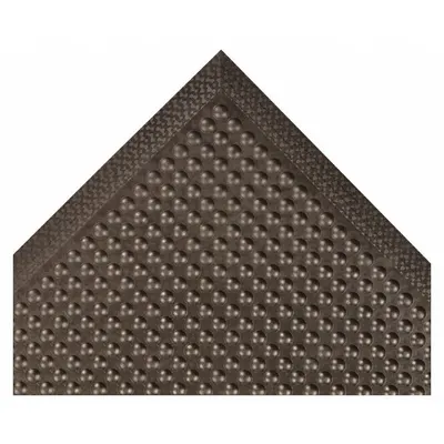 NOTRAX Antifatigue Mat: Bubble, 30 in x 10 ft, 3/8 in Thick, Black, Rubber - Standard Antifatigue Mats