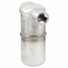 This corrosion-resistant inverted bucket steam trap automatically drains condensate from steam lines while preventing steam loss. It features a 3/4 in FNPT connection, in-line configuration, and is designed for horizontal installation. Maximum capacity is 600 lb/hr at 400 psi and 800°F. Strainer not included.