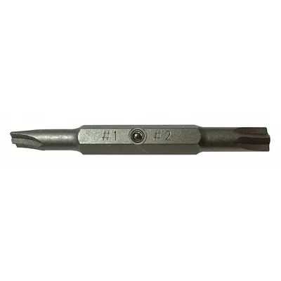 MILWAUKEE Double-Ended Driver Bit, 1/4 in Hex Shank, Steel - Double-Ended Driver Bits