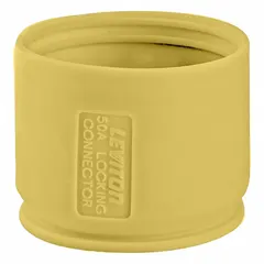 Protective boot designed for non-NEMA locking connectors. Shields connections from dust, moisture, and physical impact in industrial environments. Suitable for use in factories, warehouses, and outdoor installations.