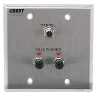 This bedside call station operates on 24V DC and is intended for patient use in healthcare facilities. It allows patients to signal staff from their bedside. The station is FDA Listed and comes in a white finish