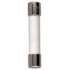 Time-delay cylindrical fuse rated 4 A, 250 V AC, with non-indicating design. Dimensions 1/4 in x 1 1/4 in. Equivalent to MDA and GSA series. Used for overcurrent protection in circuits with temporary inrush currents, such as motor circuits and power supplies.