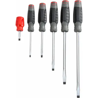 PROTO Screwdriver Sets: 1-10 Pieces, 6 Pieces, Cabinet/Keystone Tip - General Purpose Screwdriver Sets