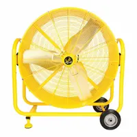 JAN FAN Circulating Fan: 42 in Blade Dia, 120V AC, Mobile, Direct Drive, Steel (MPN JF-DRUM42)