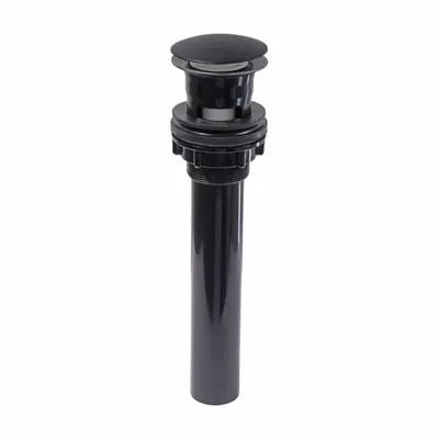 KISSLER & CO Sink Drain with Push-to-Open Stopper, ABS, 2 1/8 in Pipe Dia - Sink Drains with Push-to-Open Stopper
