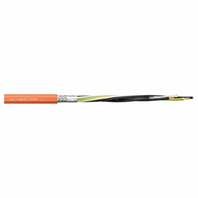 CHAINFLEX Motor Cable: 4 AWG, 1 Conductors, Order by the Foot, PVC Jacket - Continuous Flexing Power Cables for VFDs