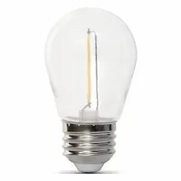 FEIT ELECTRIC Compact LED Bulb: Medium Screw (E26), LED, (S) Sign, S14, 1 W Watt, 2200K, Clear (MPN S14/822/FILED/4)