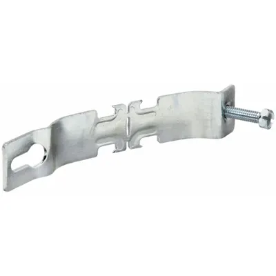 KINDORF Angler Conduit & Pipe Clamp, 1-1/2 in, Steel, Electroplated - Angler Conduit & Pipe Clamps