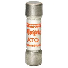 MERSEN ATQ Series midget time-delay fuse rated 6.25 A, 500 V AC. Non-indicating, dimensions 13/32 in x 1 1/2 in. Provides overcurrent protection for motor circuits, transformers, and other inductive loads.