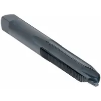 This spiral-point tap is designed for through-hole threading in metal. Its spiral-point geometry pushes chips forward to reduce clogging during production tapping. Suitable for use in steel and aluminum in general manufacturing applications