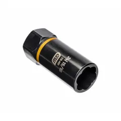 This 1/2" drive impact socket is designed for extracting damaged or rounded fasteners. The 6-point deep profile provides access to recessed bolts, while the Bolt Biter feature grips the bolt head securely. Black oxide finish offers corrosion resistance. Socket size: 15/16 in.