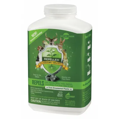 REPELLEX Animal Repellent: Targets Deer/Rabbits, Tablets Form, 300 ct Container Size - Wildlife Repellents