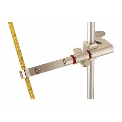 OHAUS Open Ring: Thermometer Clamp, Zinc, 6 1/4 in Overall Lg, 2_3 Prongs - Lab Clamps