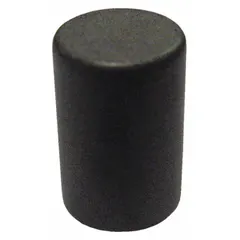 This neodymium disc magnet, type 35, has a 1/4 in outside diameter and 0.38 in thickness, with a maximum pull force of 2 lbf. It is used for holding, lifting, and positioning ferrous parts in light-duty industrial tasks such as fixturing, assembly, and material handling.