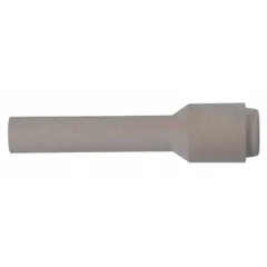 Standard nozzle for gas metal arc welding (GMAW) torches, directing shielding gas and protecting the torch components. Lava construction provides heat resistance. No. 4 size and X-Long length offer extended reach. Supplied in a 10-pack.