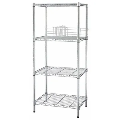 OEM Wire Shelving Unit: Starter - Stationary Wire Shelving for Dry Use