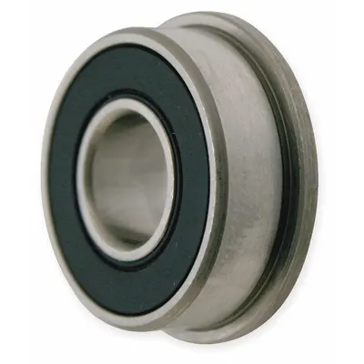 Dayton Flanged Radial Ball Bearing: R3, 3/16 in Bore, 0.565 in Flange Dia, Dbl Sealed - General Purpose Flanged Ball Bearings