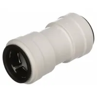 Push-to-Connect x Push-to-Connect polysulfone tube fitting for 1 in OD tubing. Enables tool-free installation in water, air, or low-pressure fluid systems. Suitable for industrial piping and tubing connections