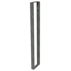 Metal chase support for laboratory furniture. Overall length 31 inches, overall width 8 inches. Provides structural support for lab benches, sinks, or equipment in laboratory settings.