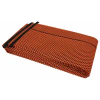This water-activated flood barrier deploys automatically upon contact with fresh water. The orange polymer bag contains polypropylene fill that expands to block water ingress. Suitable for use in doorways, loading docks, and other openings in industrial and commercial facilities