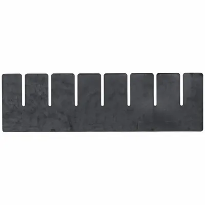 QUANTUM STORAGE SYSTEMS Divider: 15 1/4 in x 3 in, Plastic, Conductive, 2TB29 - ESD Divider Box Dividers