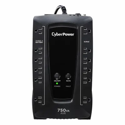CYBER POWER System: Single Phase, 750 VA Power Rating, 120 V AC Input, 120 V AC Output - Line Interactive UPS Systems