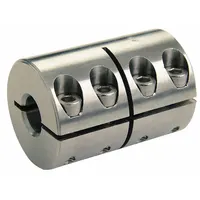 RULAND MANUFACTURING Rigid Shaft Coupling: 1 1/4 in Bore Dia 1, 1 in Bore Dia 2, Round, One-Piece (MPN CLX-20-16-SS)