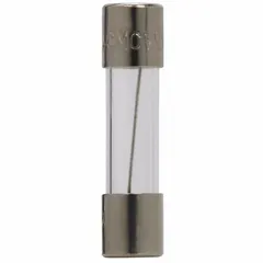 Time-delay cylindrical fuse rated 500 mA at 250 V AC, 5 mm x 20 mm cartridge size. Provides overcurrent protection with a time-delay characteristic to withstand temporary inrush currents. Suitable for circuits with capacitive or inductive loads in industrial control panels, power supplies, and electronic equipment.