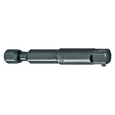 APEX Power Socket Adapter: 1/4 in Output Drive Size, Square, 20 in Overall Lg - 1/4" Male Hex Drive Power Socket Adapters