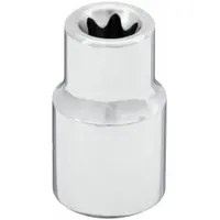 WESTWARD Socket: 3/8 in Drive Size, E10 Socket Size, External Torx, Std, Chrome, 1 1/4 in Overall Lg (MPN 54TN43)