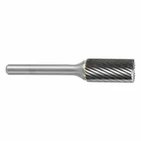 SGS PRO Carbide Bur: Cylinder with End Cut, SB-3, Single Cut, 3/8" x 3/4" Head, 1/4" Shank (MPN 10925)