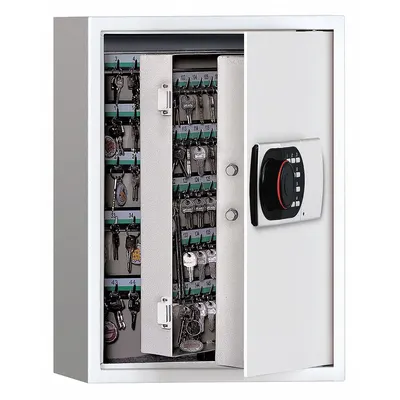 OEM Key Cabinet: 200 Key Capacity, Digital Lock, Steel, 21 7/8 in Ht, 16 7/8 in Wd - Key Cabinets with Digital Lock