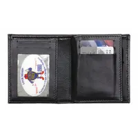 HEROS PRIDE Badge Holder: 2 3/4 in x 2 3/4 in, Black, Leather (MPN 9110-0010)