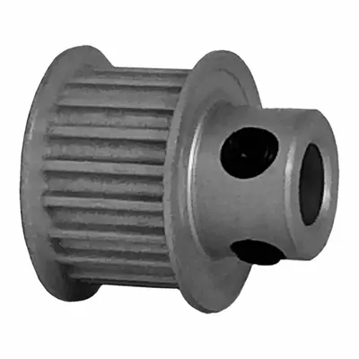 Dayton Timing Pulley: Curvilinear, Fixed, For 9 mm Belt Wd, 19 Teeth, 3 mm Pitch - HTD Section Fixed-Bore Timing Pulleys with Hub