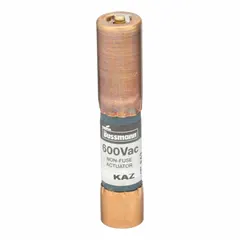 Non-fuse actuator for use with fuses rated above 50 A. Provides mechanical actuation in circuits employing high-current fuses. Suitable for industrial power distribution and protection systems.