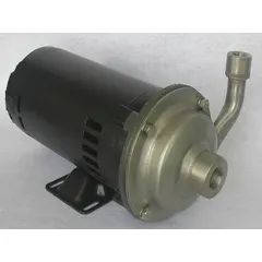 This centrifugal pump features a 304 stainless steel housing and impeller for chemical resistance. It is powered by a 1/2 hp open dripproof three-phase motor rated at 230/460V AC. The pump has NPT connections and is suited for transferring corrosive or non-corrosive fluids in industrial processing, water treatment, and chemical handling applications.