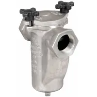 This single basket strainer features a 304 stainless steel screen with 0.062 in openings and a stainless steel gasket. It has a 1/2 in NPT connection and is designed for filtering debris in fuel oil systems to protect downstream equipment