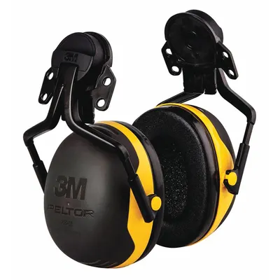 3M PELTOR Earmuffs: Hard Hat-Mounted Earmuff, Passive, 24 dB NRR, Dielectric - Hard Hat-Mounted Earmuffs