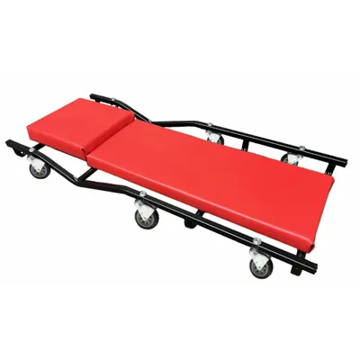 WHITESIDE Standard-Duty Steel Creeper, 660 lb Capacity, Padded Headrest - Creepers